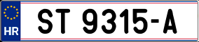 Trailer License Plate